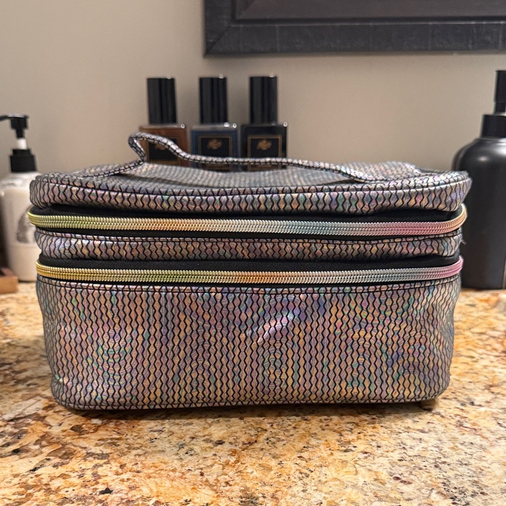 Holographic Makeup Bag with Handle